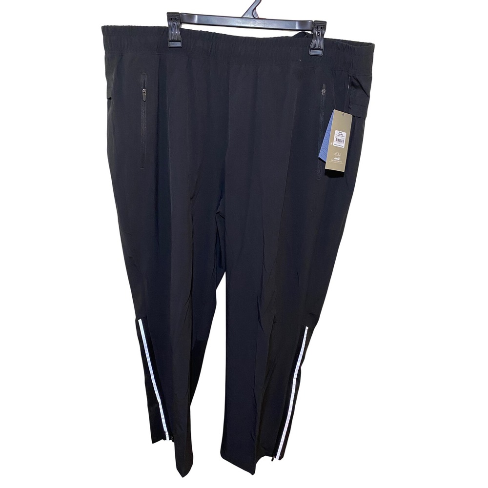 Avia Women Performance Open Hem Pants 2XL 44-46 Rich Black‎ AV26501SB Athletic